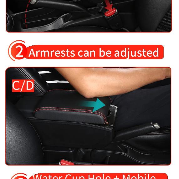 Armrest For Seat Ibiza For Ibiza MK4 IV 6J 2008-2017 Interior Design Car Console Armrest Storage Box Car Accessories