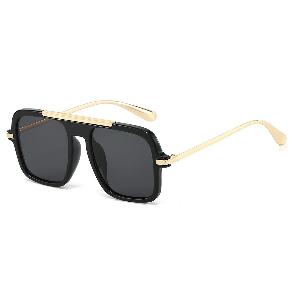 New Trendy Large Square Sunglasses for Women & Men - Fashionable, Versatile, High-End Feel, Sun Protection, Perfect for Cycling