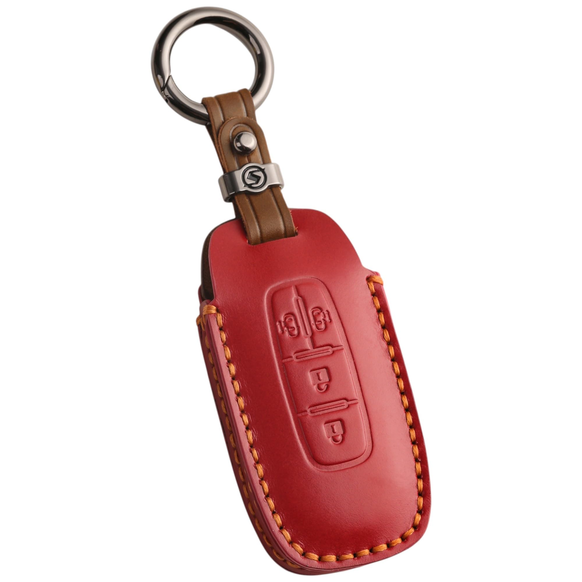 

Чехол для ключа из натуральной кожи для Nissan Serena C28 Series Serena Roox Чехол для смарт-ключа с двойным скольжением 2024 Модель последнего поколения Бордовый [smasol] (Более поздняя модель)