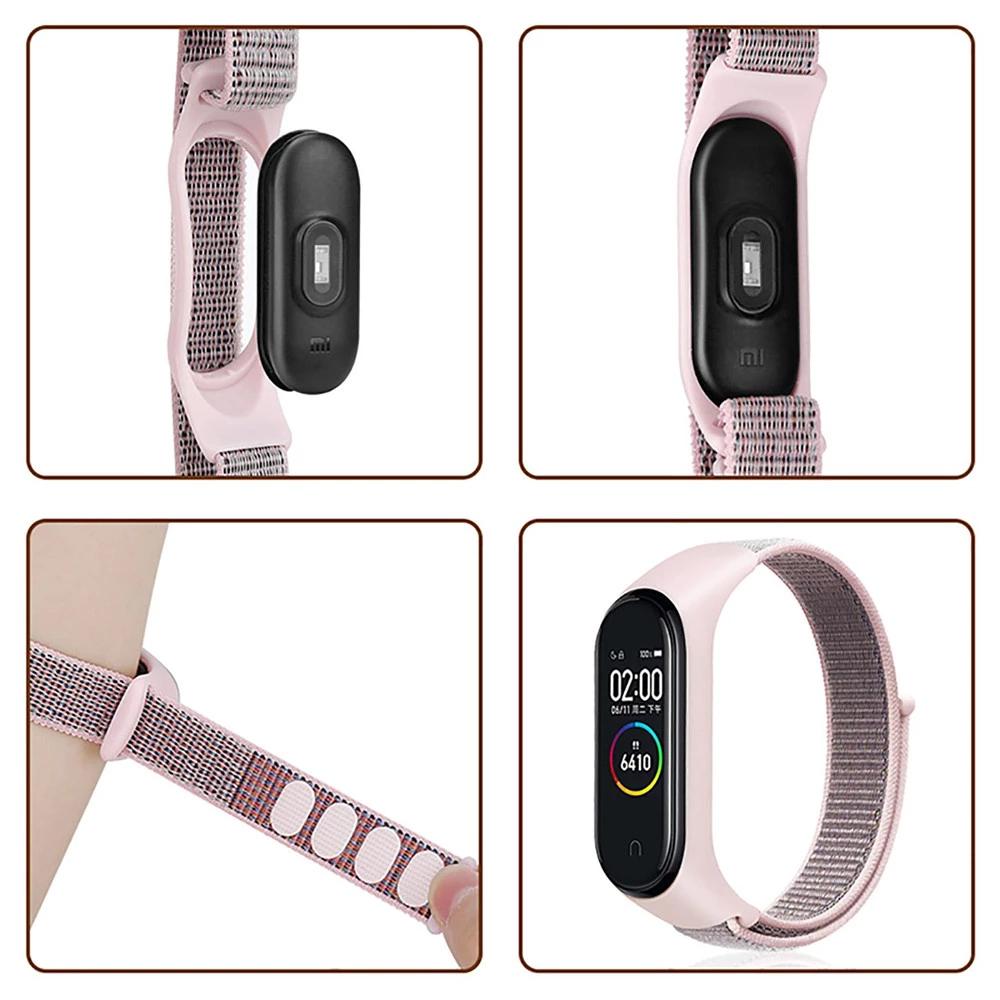 Bracelet for Mi Band 10 8 7 9 Strap Nylon Sport Loop Watch Belt Pulsera Correa Mi Band 4 Wristband Xiaomi Mi Band 5 6 3 Bracelet