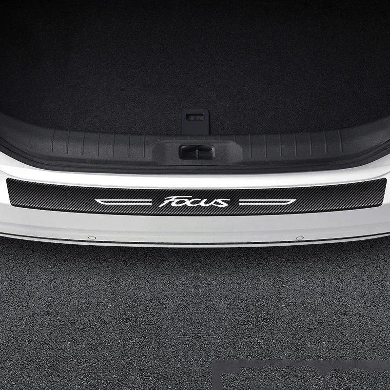 For Ford FOCUS Escape Fiesta Edge Explorer Car Door Threshold Protector Stickers Pedal Guards Trunk Sill Scuff Plate Accessories