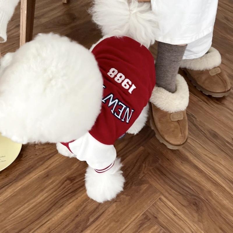 Autumn Winter Retro Style Polar Fleece Dog Sweater For Small Breed Dogs Bichon Schnauzer Pet Clothes Warm Cozy Puppy Apparel