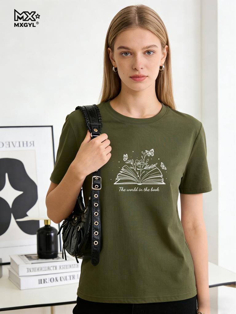 Funny Reading Shirt Book Shirt Librarian Gift Women Short Sleeve T-Shirts Cute Graphic Tees One More Chapter Tshirt Bookish Gift