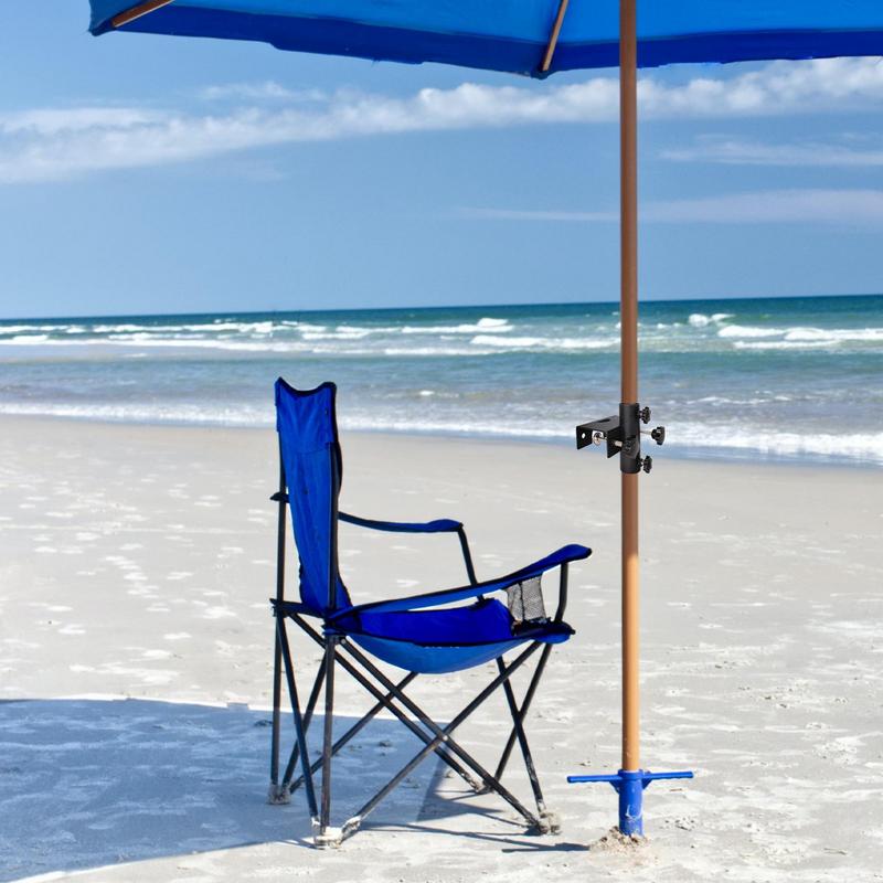 Outdoor Patio Umbrella Clamp Adjustable Metal Umbrella Stand Portable Heavy Duty Parasol Base Umbrella stand