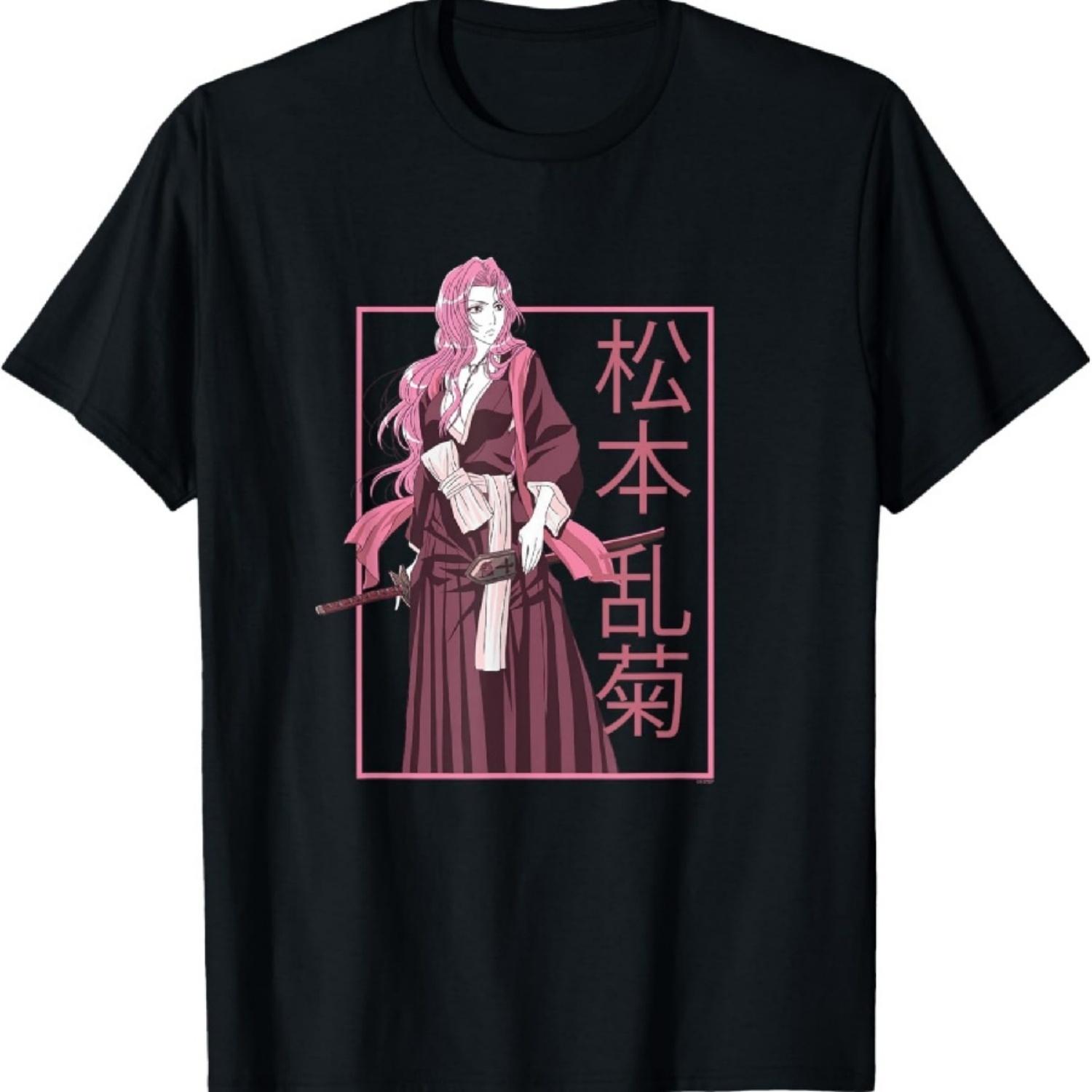 

Bleach Pastel Rangiku Matsumoto Anime T-Shirt XXXXXL чорний