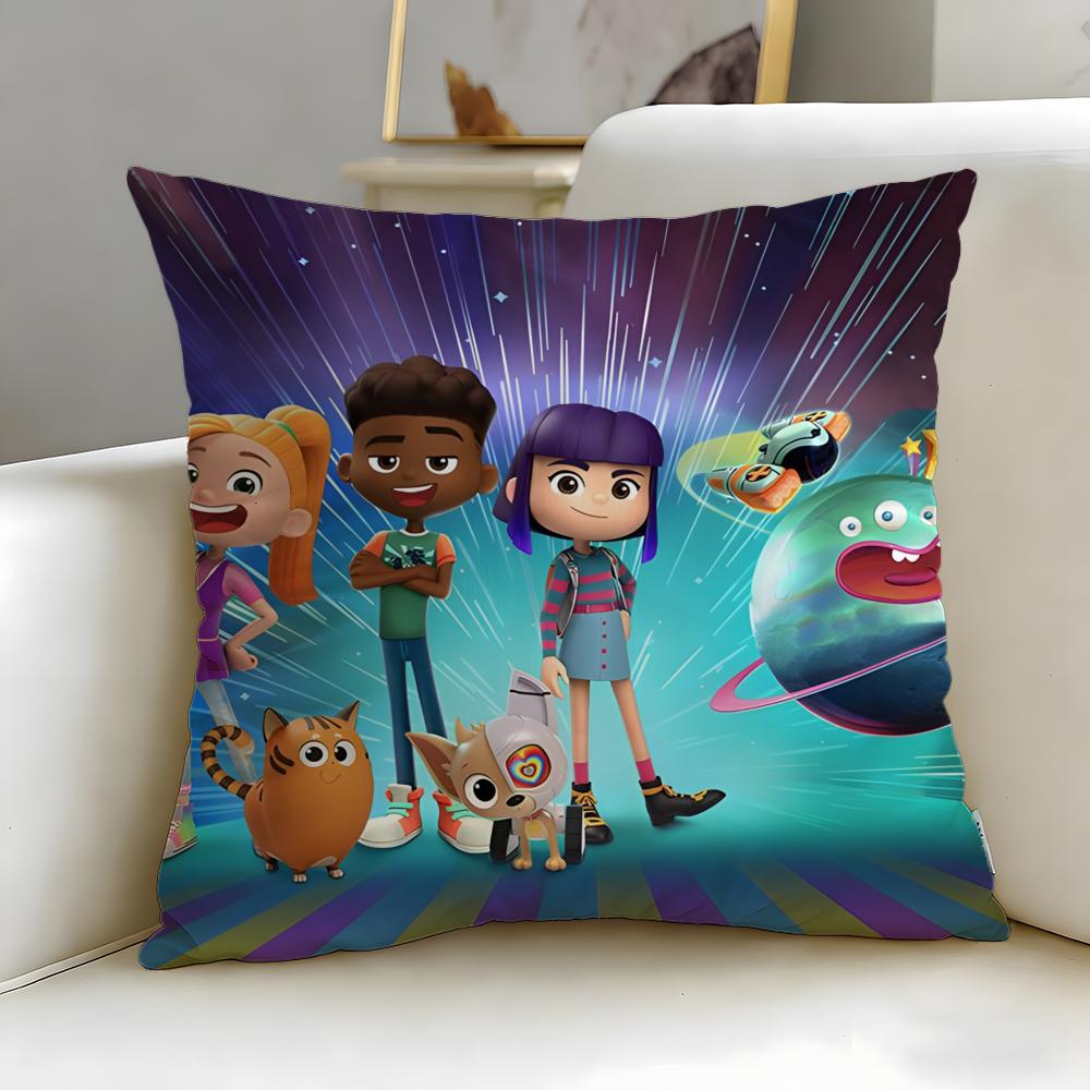 Popular Anime FriendZSpace Cushion Cover Soft  EasyWash Pillow Case  Versatile for Couch Bed Travel and Office