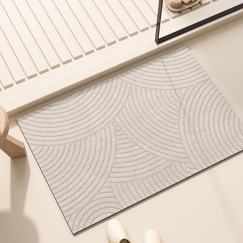 Wabi-Sabi Diatom Mud Bathroom Mats: Absorbent, Quick-Drying, Non-Slip, Dirt & Wear-Resistant.