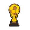 6er Set Fußballschuh-Anhänger Abnehmbare Accessoires für Clogs Schuhe Inklusive Pokal Fußball Ball Feuerball Spieler-Silhouette Trikotnummer 7