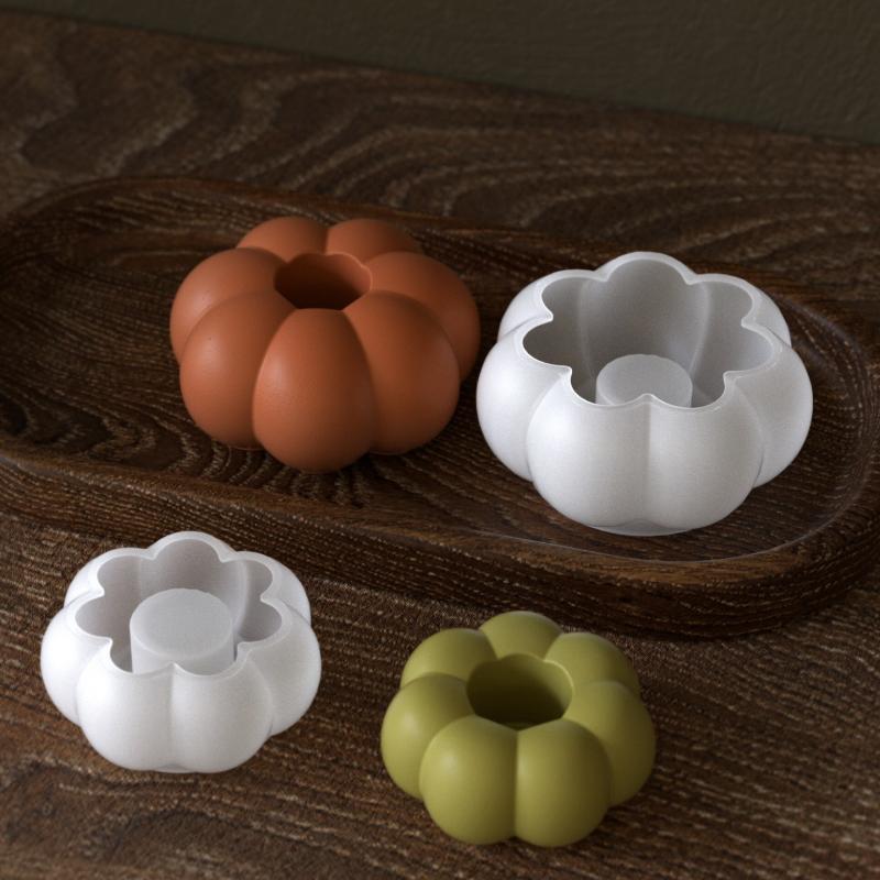 Halloween Pumpkin Silicone Mold for Candle Making - DIY Aromatherapy Soy Wax Candle Craft Kit, Seasonal Holiday Home Decor Gift