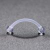 2-10Pieces 14G 16G Eyebrow Piercing Fixer Jewelry Bioflex Plastic Transparent Lip Belly Ring Barbell Cartilage 6mm 8mm 10mm 12mm