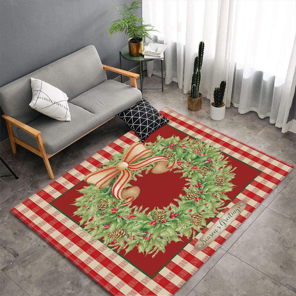 Living Room Carpet Merry Christmas Bedroom Floor Mat Doormat For Europe And The United States