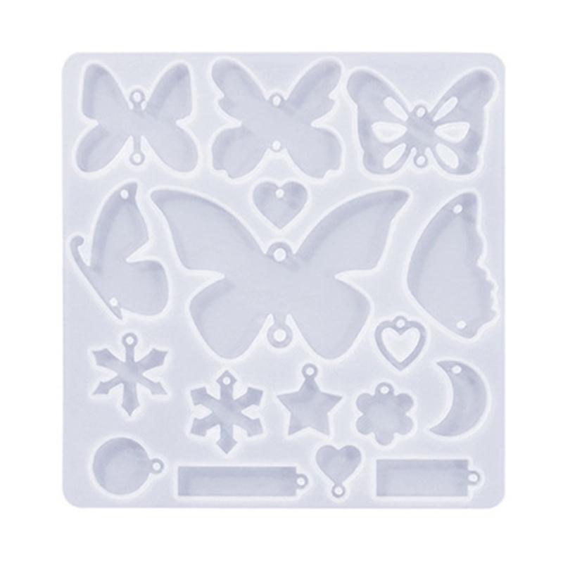 Moules à boucles d'oreilles en forme de papillon accrocheur Moules en silicone pour pendentifs d'oreilles personnalisés pour les amateurs d'artisanat