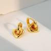 18K Gold Plated Heart Ear Cuffs - Elegant, Versatile Earrings for Women