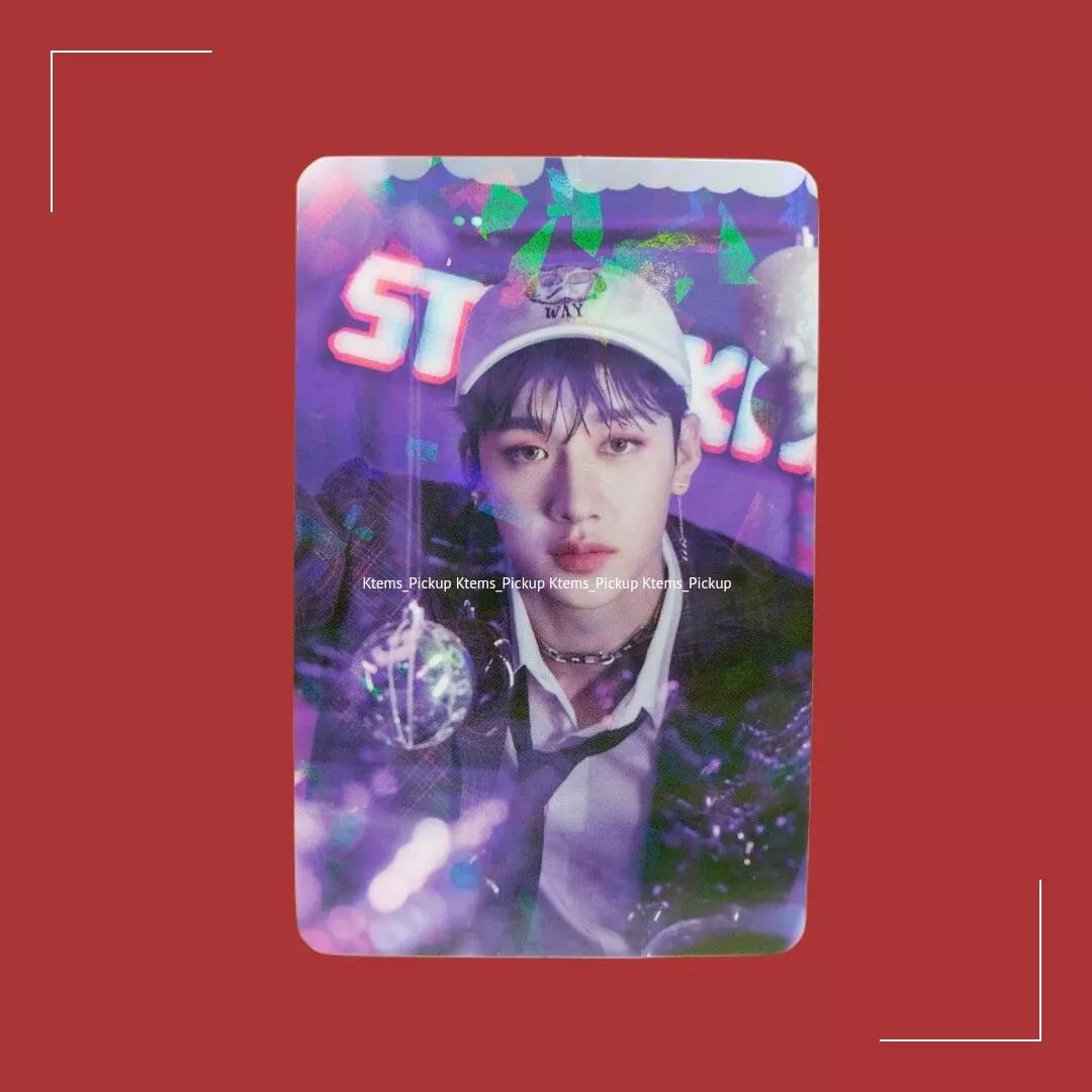 STRAY KIDS РОЖДЕСТВЕНСКИЙ ВЕЧЕР АЛЬБОМ ФОТОКАРТОЧКА ОФИЦИАЛЬНАЯ Glitter PTC - BANG CHAN