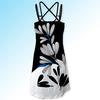 Elegant Women Summer Vintage Beach Sleeveless 3d Floral Print Boho Tank Dress