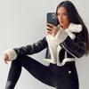 Warm Winter Jacket Women Clothing Warm Fur Coat Women’s Short  Faux Leather Motorcycle Clothes