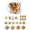 45Pcs/1 Set Christmas Balls Christmas Tree Hanging Ornaments Xmas Tree Pendants Christmas Tree Holiday New Year Decoration