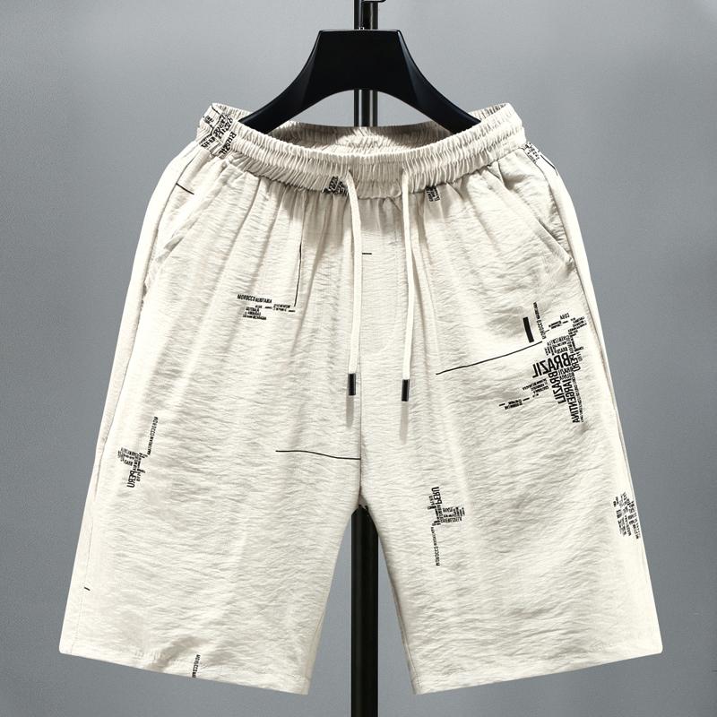 

Плюс размер M-8XL мужские шорты летняя одежда свободные летние шорты с эластичной резинкой на талии M(40kg-50kg) хаки