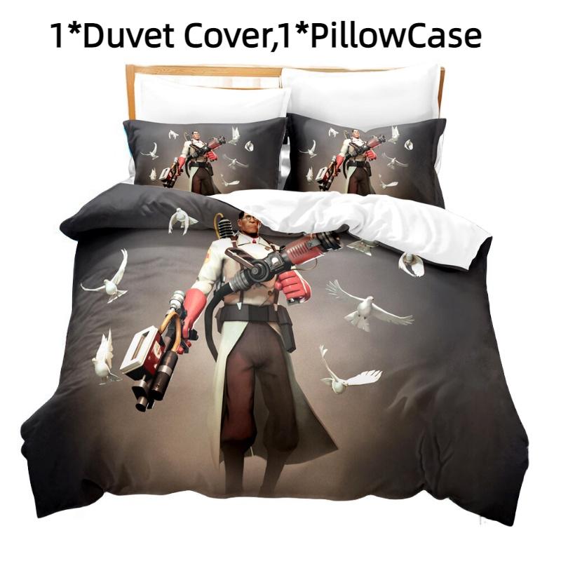 Fortnite 3-teiliges Bettwäscheset mit Digitaldruck Buntes Design Hochwertiger Stoff