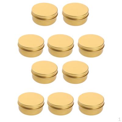 10 Pieces Empty Cosmetic Makeup Pots Lip Balm Container Jar Aluminum Cans 60 Ml