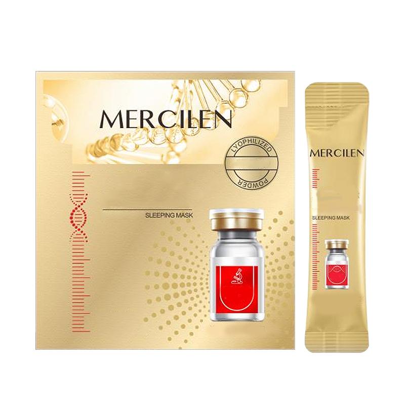 

Ночная маска против морщин с коллагеном III типа MERCILEN, укрепляющая, подтягивающая, увлажняющая, омолаживающая кожу, легко смываемая маска