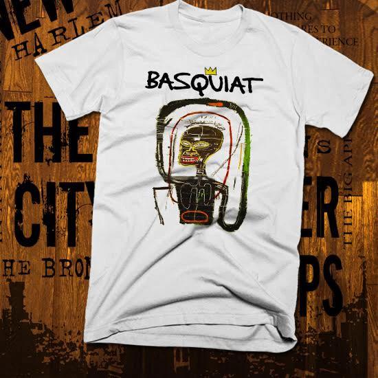 New York Graffiti T-Shirt Abstract Afro Picasso Brooklyn New Cotton tee M
