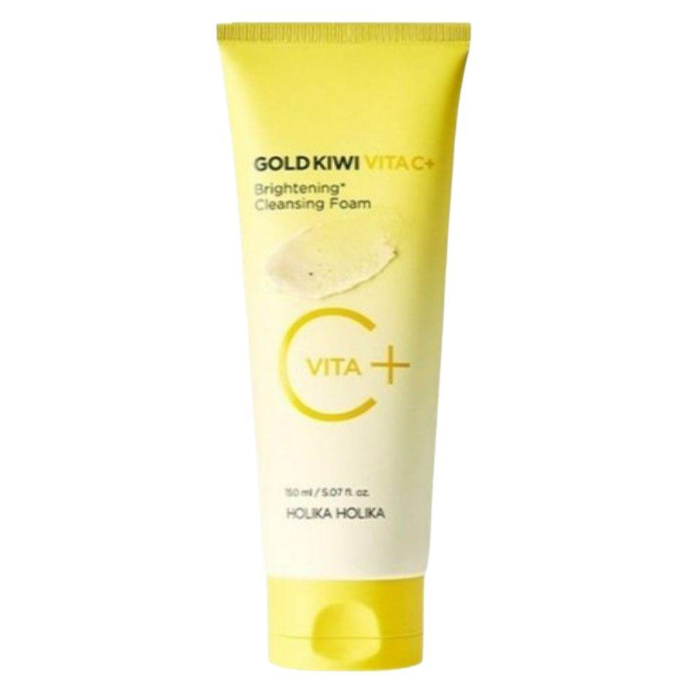 Holika Holika Gold Kiwi Vita C+ Brightening Cleansing Foam Glow & Deep Clean 150ml