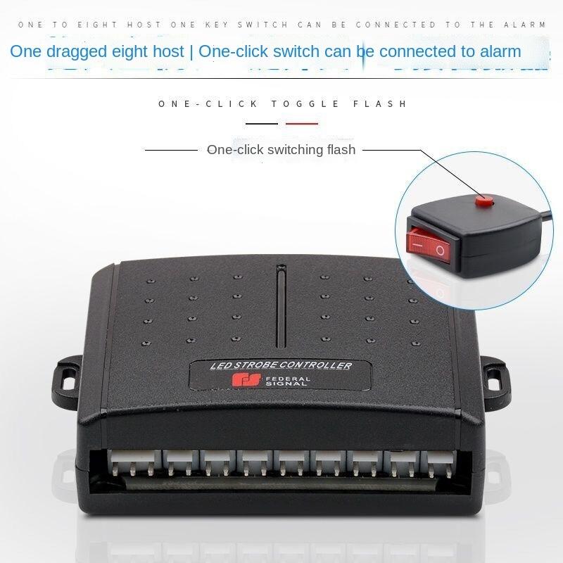8/16 in 1 LED Suv Grille Strobe Light Automotive Strobe Warning LED Flashing Emergency Car External Light with wireless control