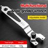 Adjustable Jaw Angle Grinder Wrench Multi Function Grinder Wrench  Disc Replacement