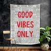 Retro Newspaper Pink Popular Quote Print Cartoon Tapestry Wall Hanging Decoration Household Home Decor