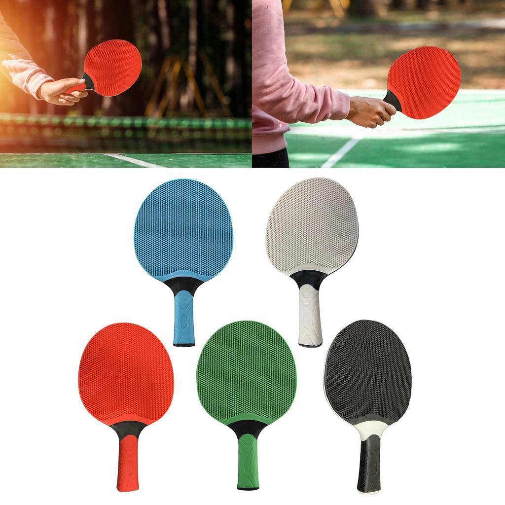 Rubber Table Tennis Rackets PingPong Paddle Training Table Tennis Bat Table Tennis Accessories for Indoor Outdoor Games