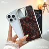 Applicable To Apple 16PM Brown Leopard Pattern Anti fall Mobile Phone Case Iphone15pro Silver Edge Glue Drop Protective Case