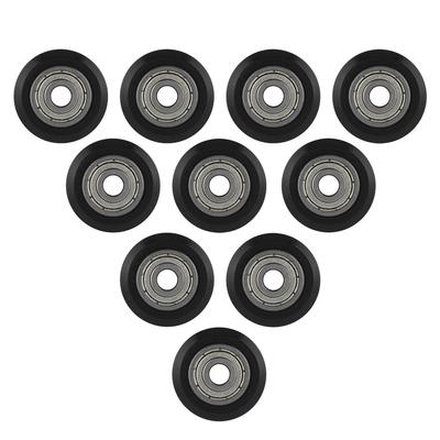 10Pcs CNC Wheel Pulley POM with Bearings 5mm Bore for 3D Printer (L)