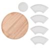 DUKA Elegant Rotating Tray with 5 Porcelain Bowls Warewood DUKA