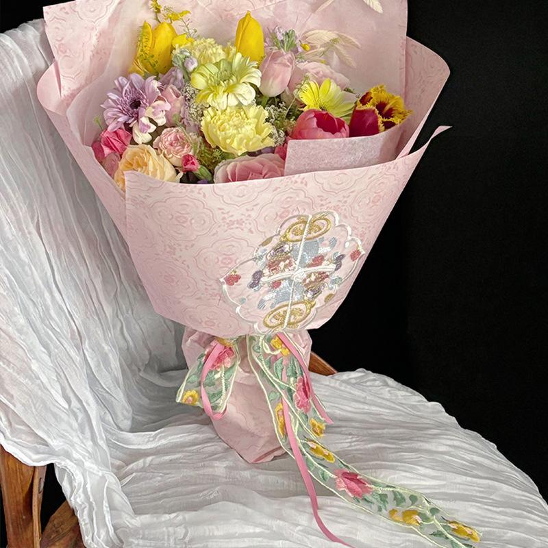 Vintage Ethno-Stil Chinesische Stickerei Spitze Chinesischen Stil Organza Stickerei Hanfu Kleidung Rock Seite Rand Zubehör Zubehör