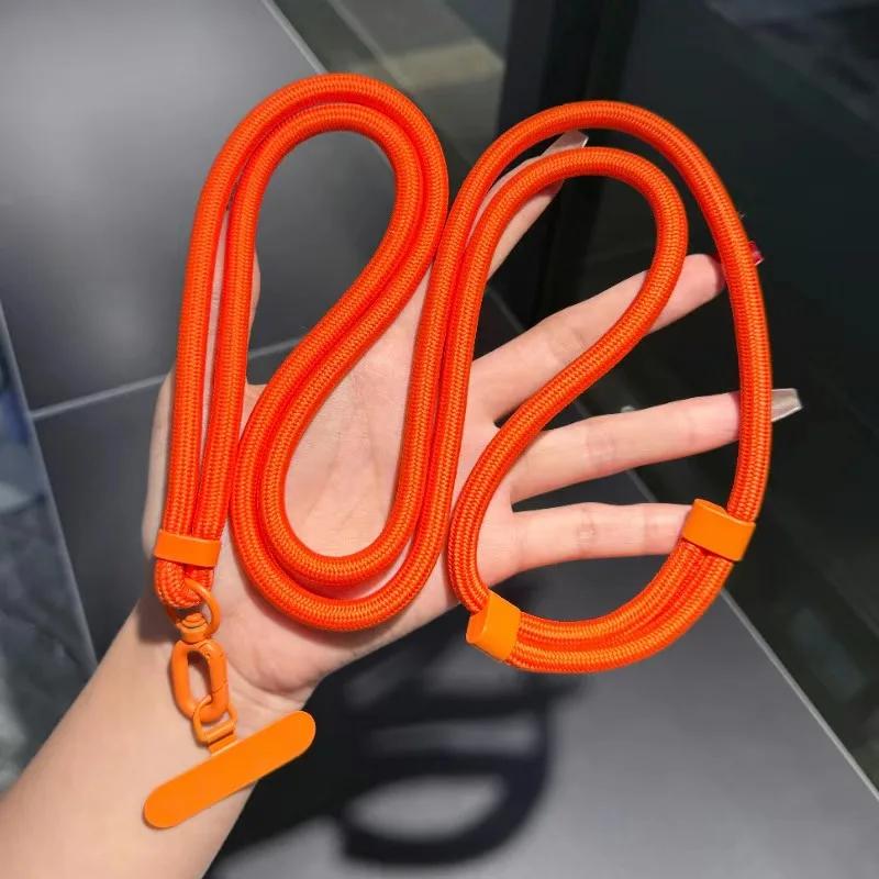 Uniwersalny Regulowany Smycz na Telefon Naszyjnik Crossbody Pasek do Etui na Telefon Długa Lina Wisząca z Klipsem Zapobiegający Zgubieniu Trwały i Solidny