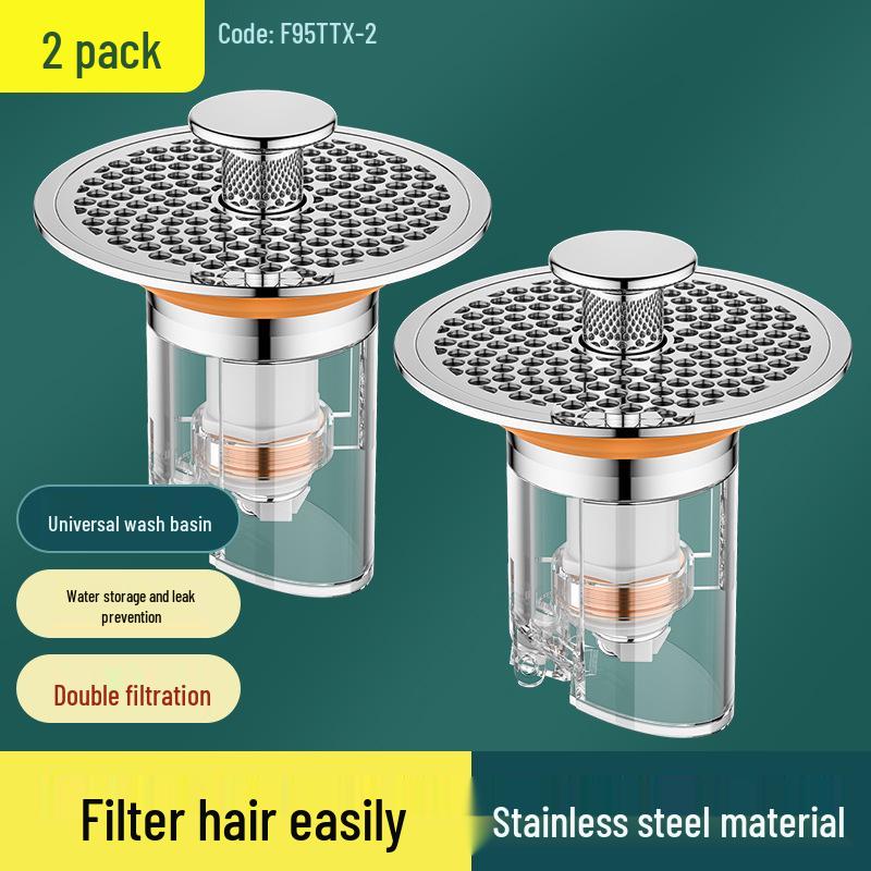 Anti-Odor Pop-Up Drain Stopper for Washbasin