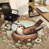 1pc Nestling Art Nouveau Office Round Area Rug, Indoor Mat Suitable For Office, Under Office Chairs Bedroom Living Room Home Decor, Room Deco