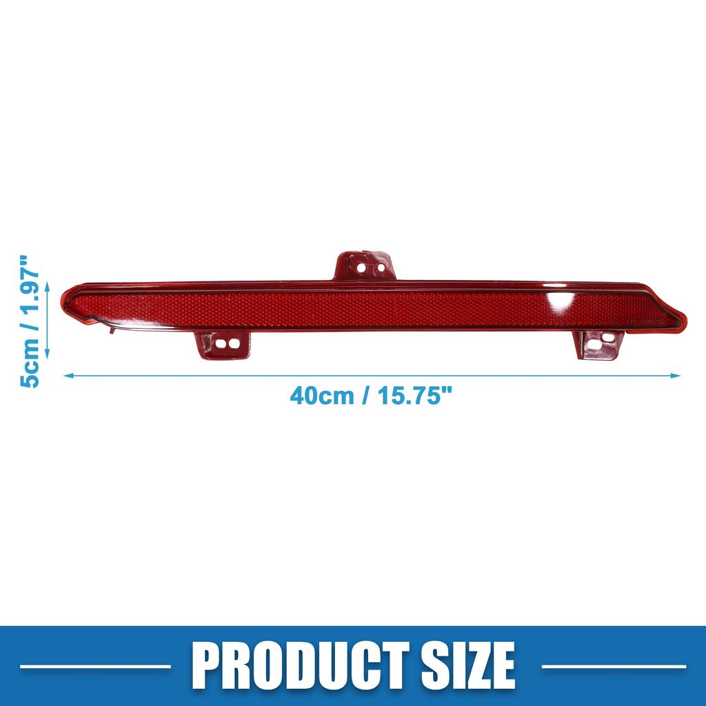 ABSOPRO Car Rear Right Bumper Reflector for Honda Accord Red (33505-TVA-A01) (2018-2019), Plastic,