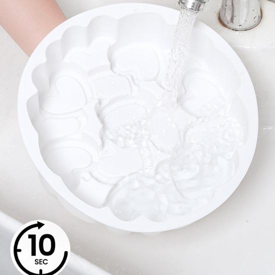 Silicone Cake Mold Flexible Food Grade Baking Mold for Oven And Freezer Non-Stick Heart Shape Dessert Mold for Mousse Cookies Jelly