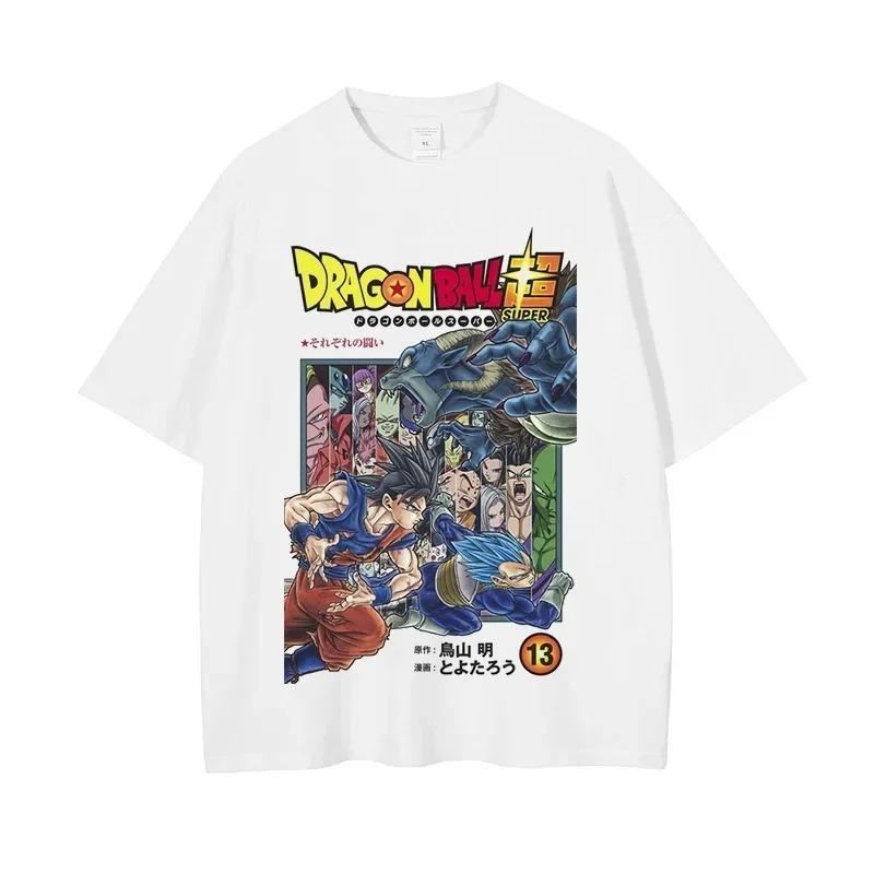 Dragon Ball Super Saiyan Trio Anime Print Oversized T-Shirt | Unisex Casual Top
