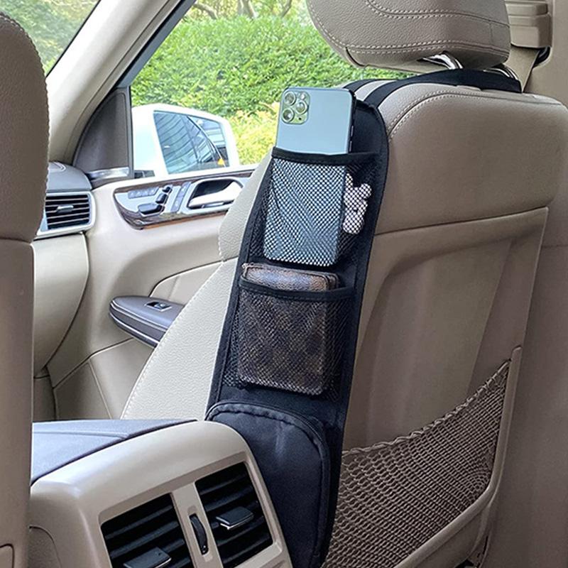 Multi-Pocket Car Seat Organizer Multifunctional Car Seat Back Side Hanging Bag Mesh Pocket Storage Bag Auto Interior Accessorie