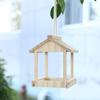 Rustic Hummingbird Feeders Wooden Hanging Birdhouse Pet Supplies Open Bird Feeder  Balcony