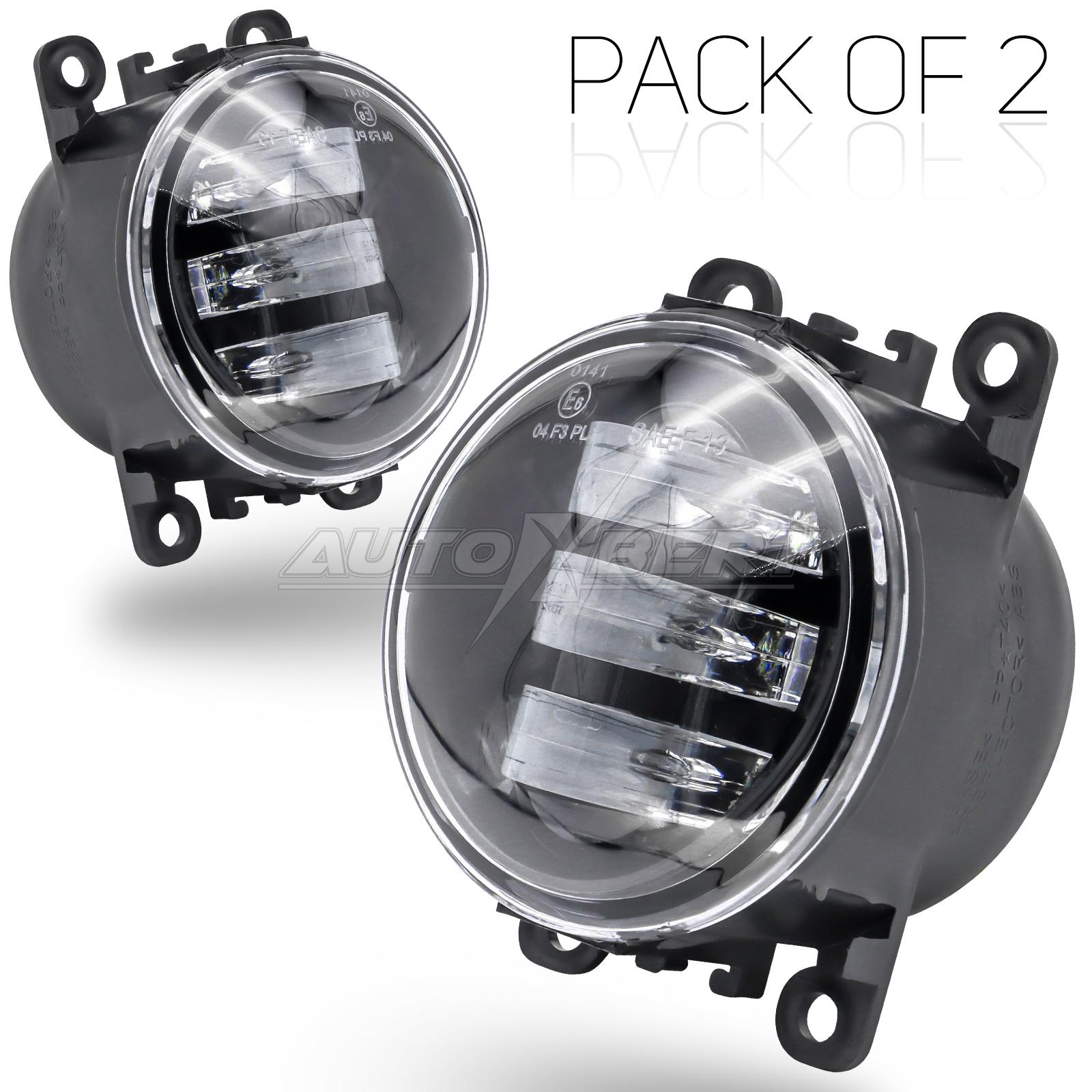 

Светодиодные противотуманные фары для Citroen Honda Suzuki Isuzu Mitsubishi Renault, белые и желтые, свободный переключатель, 12 В, водонепроницаемые белый