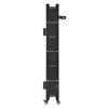 VEVOR Single Folding Security Gate, Lockable Scissor Gate with 360 degrees Swivel Casters, Outdoor Barricade Steel Retractable Gates