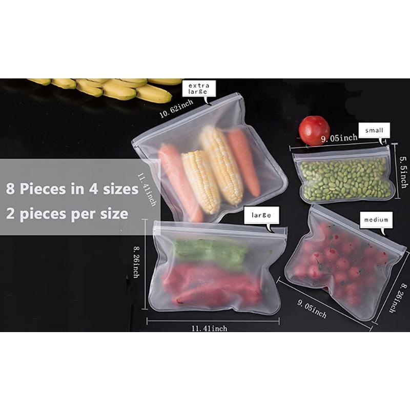 Silikon-Aufbewahrungsbeutel für Lebensmittel, wiederverwendbar, Stand-Up-Beutel mit Reißverschluss, auslaufsichere Behälter, Frischhaltebeutel, Frischhaltebeutel mit Druckverschluss