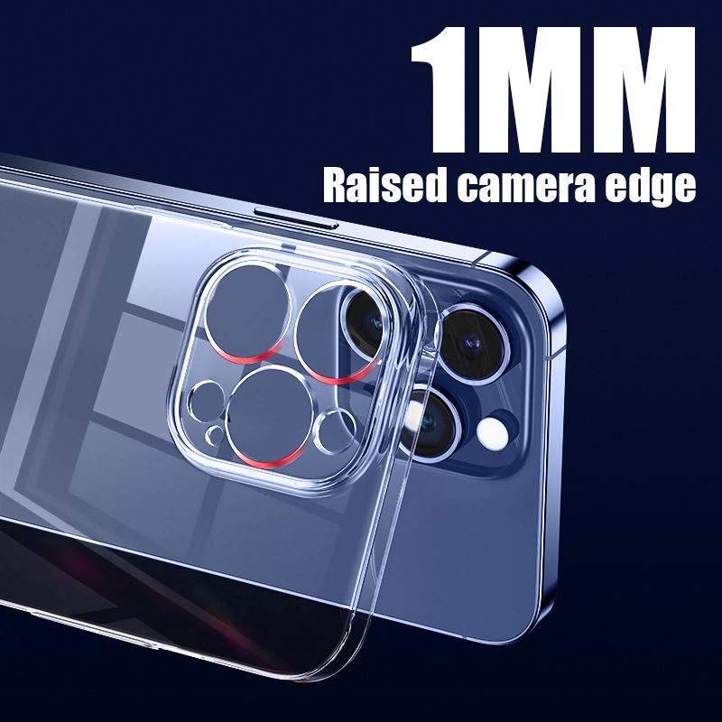 Ultradünne, hochtransparente Hart-PC-Hülle für iPhone 15 14 13 12 16 Pro Max 11 Kristallklare, schlanke, stoßfeste Bumper-Handyhülle