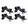 4Pcs Drum Microphone Clip Height Adjustable Shockproof Microphone Drum Mount Mic Holder
