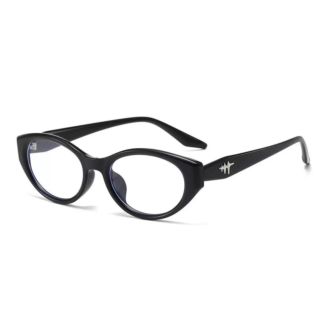New TR glasses cat eye frame square round face exquisite high-end plain flat mirror can be equipped with high-degree frame