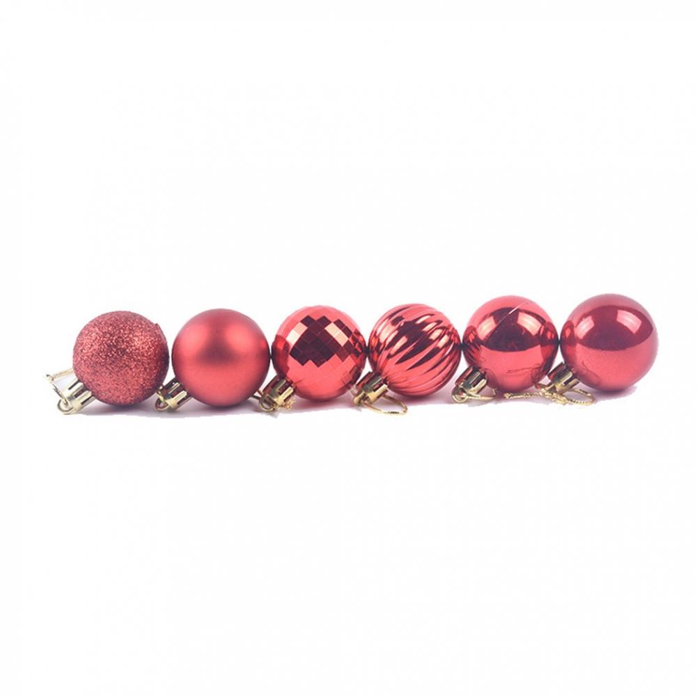 Stylish Shatterproof Christmas Bauble Ornaments in Styles (36pcs)